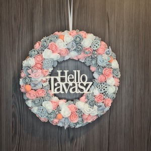 Szürke-rózsaszín kopogtató - Meska.hu