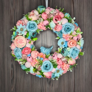 Kék-rózsaszín kopogtató - Meska.hu