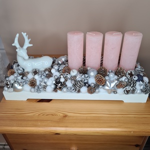 Karácsonyi asztaldísz - Meska.hu