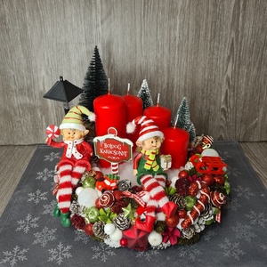 Manós adventi koszorú - Meska.hu