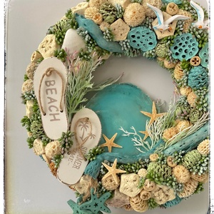 Blue lagoon kopogtató  - otthon & életmód - dekoráció - ajtó- és ablak dekoráció - ajtódísz & kopogtató - Meska.hu