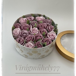 Szappanrózsa box ablakos dobozban 3 - otthon & lakás - dekoráció - virágdísz és tartó - virágbox, virágdoboz - Meska.hu