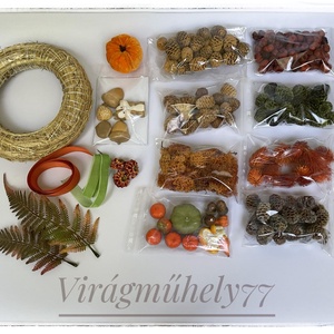 Akciós-Őszi mókusos kopogtató  narancs diy box  - kellékek & szerszámok - Meska.hu