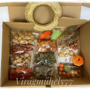 Akciós-Őszi mókusos kopogtató  narancs diy box  - kellékek & szerszámok - Meska.hu