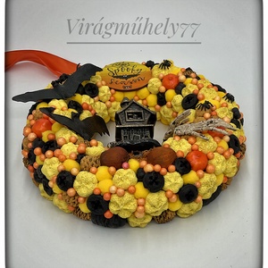 Kiárusítás Halloween kopogtató világító szellemházzal - otthon & életmód - dekoráció - halloween - halloweeni ajtódíszek és ablakdíszek - Meska.hu