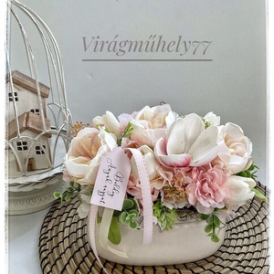 Anyák napi virágbox  - otthon & életmód - dekoráció - virágdísz és tartó - virágbox, virágdoboz - Meska.hu