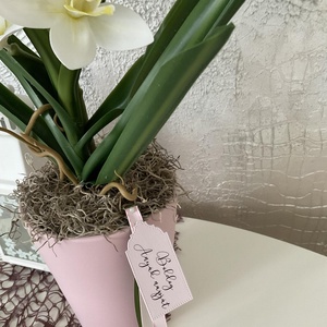 Élethű orchidea asztaldísz - otthon & lakás - dekoráció - virágdísz és tartó - csokor & virágdísz - Meska.hu