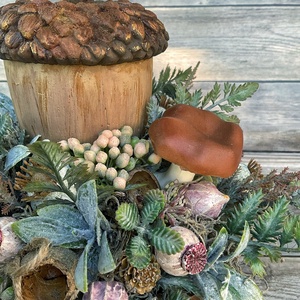 Elegáns őszi asztaldísz - otthon & életmód - dekoráció - asztal és polc dekoráció - asztaldísz - Meska.hu