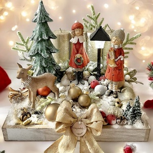 Régi idők karácsonya - karácsony - adventi díszek - adventi asztaldísz - Meska.hu