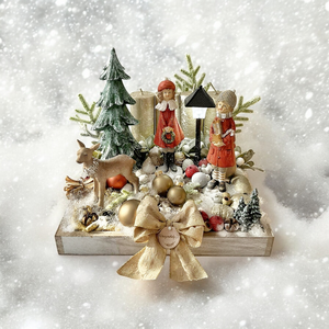 Régi idők karácsonya - karácsony - adventi díszek - adventi asztaldísz - Meska.hu