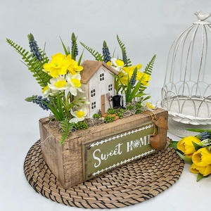 Vintage tavaszi dekoráció  - otthon & életmód - dekoráció - asztal és polc dekoráció - asztaldísz - Meska.hu