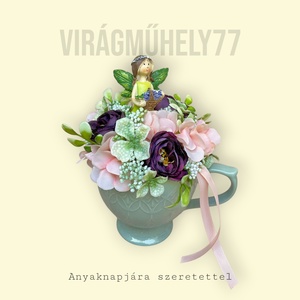 Tündér bögrében, virágdísz - otthon & életmód - dekoráció - virágdísz és tartó - csokor & virágdísz - Meska.hu