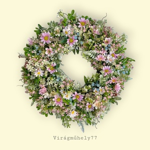 Mezei vadvirágos kopogtató  - otthon & életmód - dekoráció - ajtó- és ablak dekoráció - ajtódísz & kopogtató - Meska.hu