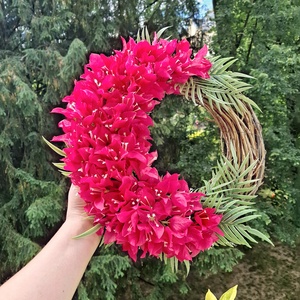 Akció!Bougenvilla kopogtató 2 - otthon & életmód - dekoráció - ajtó- és ablak dekoráció - ajtódísz & kopogtató - Meska.hu