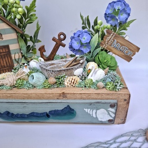 Balatoni asztaldísz  - otthon & életmód - dekoráció - asztal és polc dekoráció - asztaldísz - Meska.hu