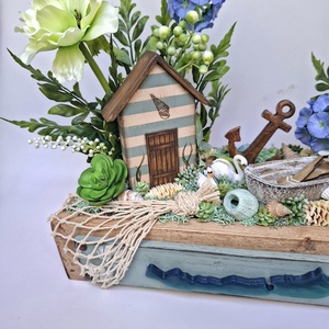 Balatoni asztaldísz  - otthon & életmód - dekoráció - asztal és polc dekoráció - asztaldísz - Meska.hu