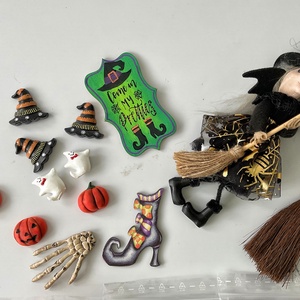 Halloweeen boszis alkotói csomag - otthon & életmód - dekoráció - halloween - halloweeni dekoráció - Meska.hu