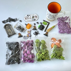 Halloween - boszis bögrés - alkotói csomag - Meska.hu
