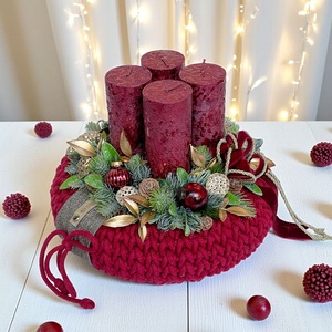 Adventi gyertyadíszek és koszorúdíszek