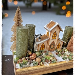 Templomos adventi  - karácsony - adventi díszek - adventi gyertyadíszek és koszorúdíszek - Meska.hu