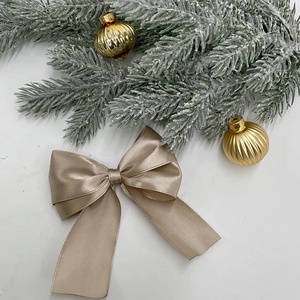 Szatén masni világos arany/pezsgő - Meska.hu