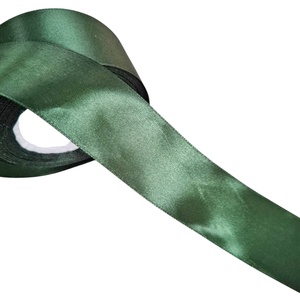 Szatén masni sötét zöld színben - Meska.hu