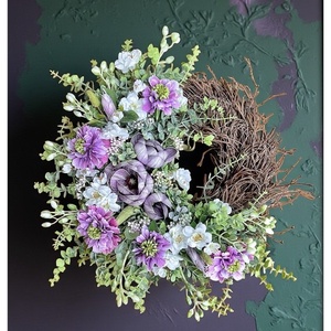 Bohém kopogtató magnóliával, tavaszi, Otthon & Életmód, Virágdekoráció, Virágdíszek, Dekor koszorúk, kopogtatók, Virágkötés, MESKA