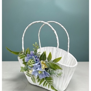 Vidám kiskosár, anyák napjára, húsvétra - ünnepi díszek, dekorációk - húsvéti díszek és dekorációk - húsvéti kosár - Meska.hu