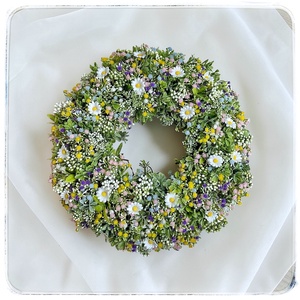 Mezei vadvirágos kopogtató  - otthon & életmód - dekoráció - ajtó- és ablak dekoráció - ajtódísz & kopogtató - Meska.hu