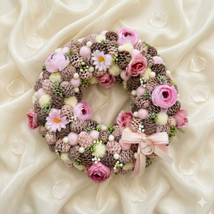 Terméses tavaszi kopogtató  - otthon & életmód - dekoráció - ajtó- és ablak dekoráció - ajtódísz & kopogtató - Meska.hu