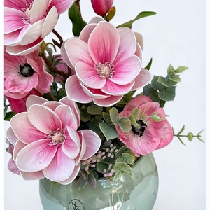 Magnóliás asztaldísz, anyáknapi ajándék  - otthon & életmód - virágdekoráció - virágdíszek - virágdísz kaspóban - Meska.hu