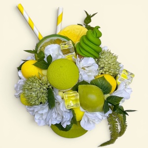 Citrom lime, limonádé , fagyi kehely 3. - otthon & életmód - dekoráció - asztal és polc dekoráció - asztaldísz - Meska.hu