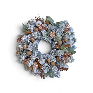Mézeskalács kopogtató 25cm - karácsony - adventi díszek - adventi ajtódísz - Meska.hu
