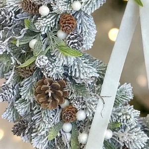 Téli deres kopogtató  - karácsony - adventi díszek - adventi ajtódísz - Meska.hu