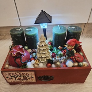 Manós adventi asztalidísz - Meska.hu