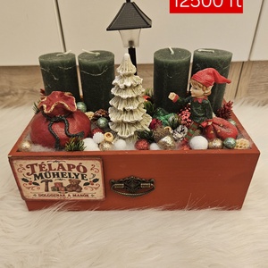 Manós adventi asztalidísz - otthon & életmód - dekoráció - asztal és polc dekoráció - asztaldísz - Meska.hu