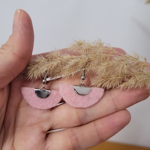 Holdszirmok aromafülbevaló, világos rózsaszín - ékszer - fülbevaló - lógó fülbevaló - Meska.hu