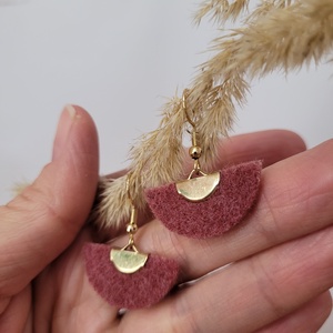 Holdszirmok aromafülbevaló - lazac - ékszer - fülbevaló - lógó fülbevaló - Meska.hu