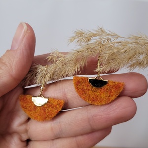 Holdszirmok aromafülbevaló - narancs - ékszer - fülbevaló - lógó fülbevaló - Meska.hu