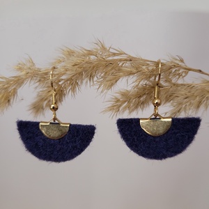 Holdszirmok aromafülbevaló - kék, Ékszer, Fülbevaló, Lógó fülbevaló, Ékszerkészítés, MESKA