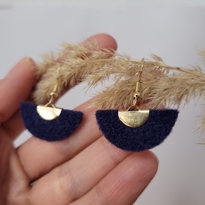 Holdszirmok aromafülbevaló - kék - ékszer - fülbevaló - lógó fülbevaló - Meska.hu