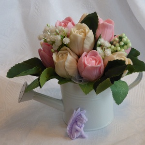 Rózsaszín tulipán csokor - otthon & életmód - dekoráció - Meska.hu