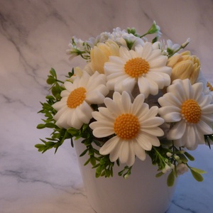 Margaréta szappanvirág csokor - otthon & életmód - dekoráció - Meska.hu