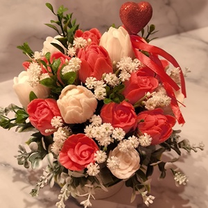 Tulipán szappanvirág csokor - Meska.hu