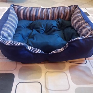 Egyedi csíkos kutyafekhely 65x50 cm-es méretben - otthon & életmód - kisállatoknak - kutyáknak - kutya fekhelyek, házak - Meska.hu