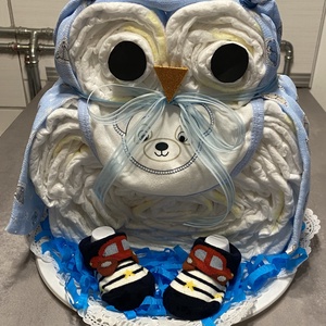 Bagoly Pelenkatorta, pelenkatorony, babaváró csomag - játék & sport - Meska.hu