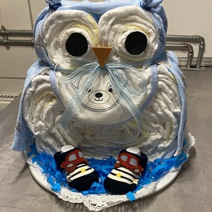 Bagoly Pelenkatorta, pelenkatorony, babaváró csomag - játék & sport - Meska.hu