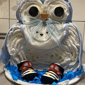 Bagoly Pelenkatorta, pelenkatorony, babaváró csomag - játék & sport - Meska.hu