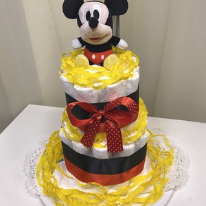Mickey egér pelenka torta, pelenkatorony, babaváró csomag - Meska.hu