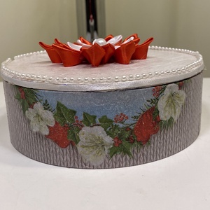 Tükrös doboz , tárolódoboz, ékeszerdoboz, Otthon & Életmód, Dekoráció, Asztal és polc dekoráció, Díszdoboz, Decoupage, transzfer és szalvétatechnika, MESKA